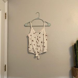 Wild Fable tie-front floral tank top